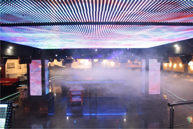 интерактивная барная стойка,светодиодный потолок,распределённая система звукоусиления,звук на танцпол,Goldy,Ставрополь